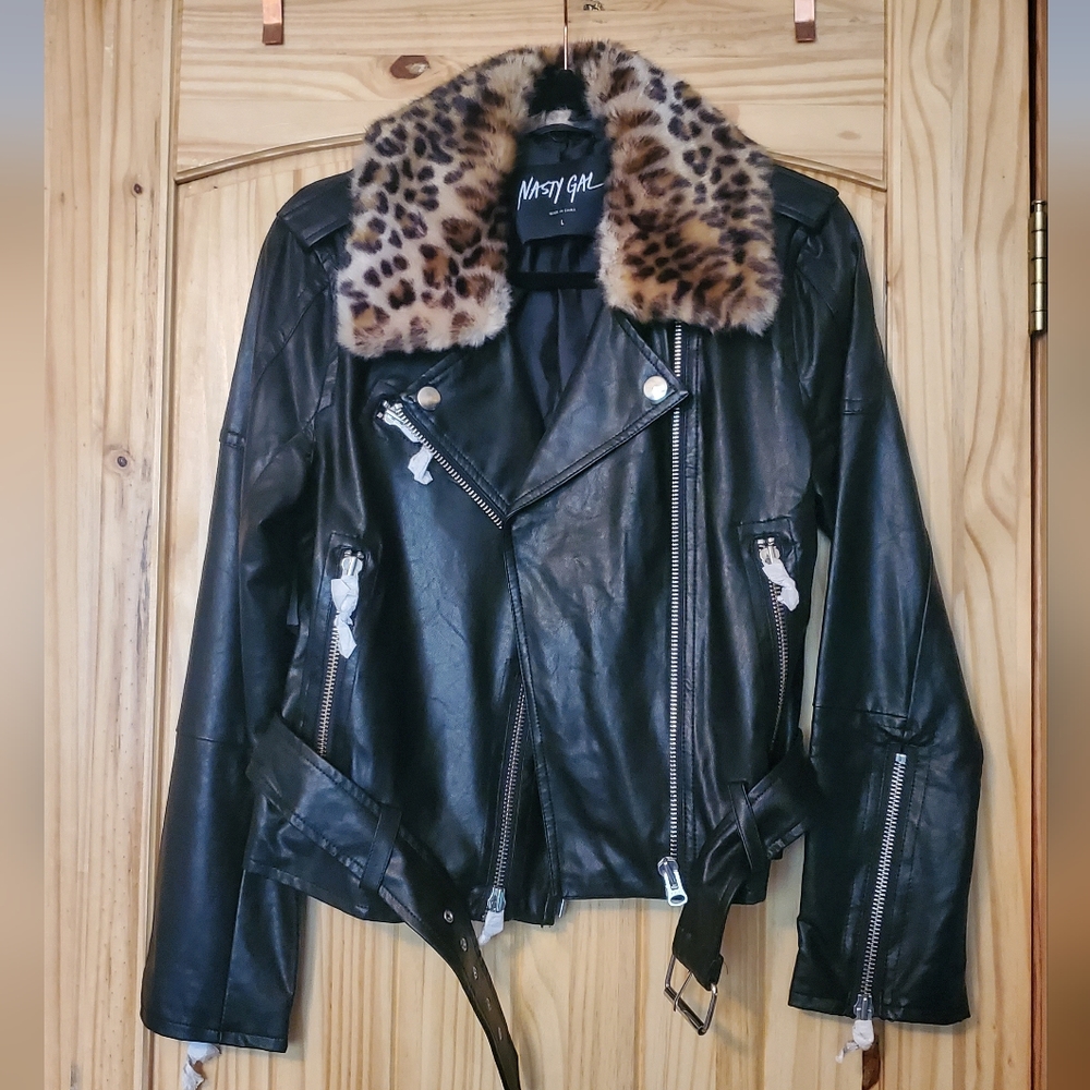 NASTY GAL Faux Leather Jacket